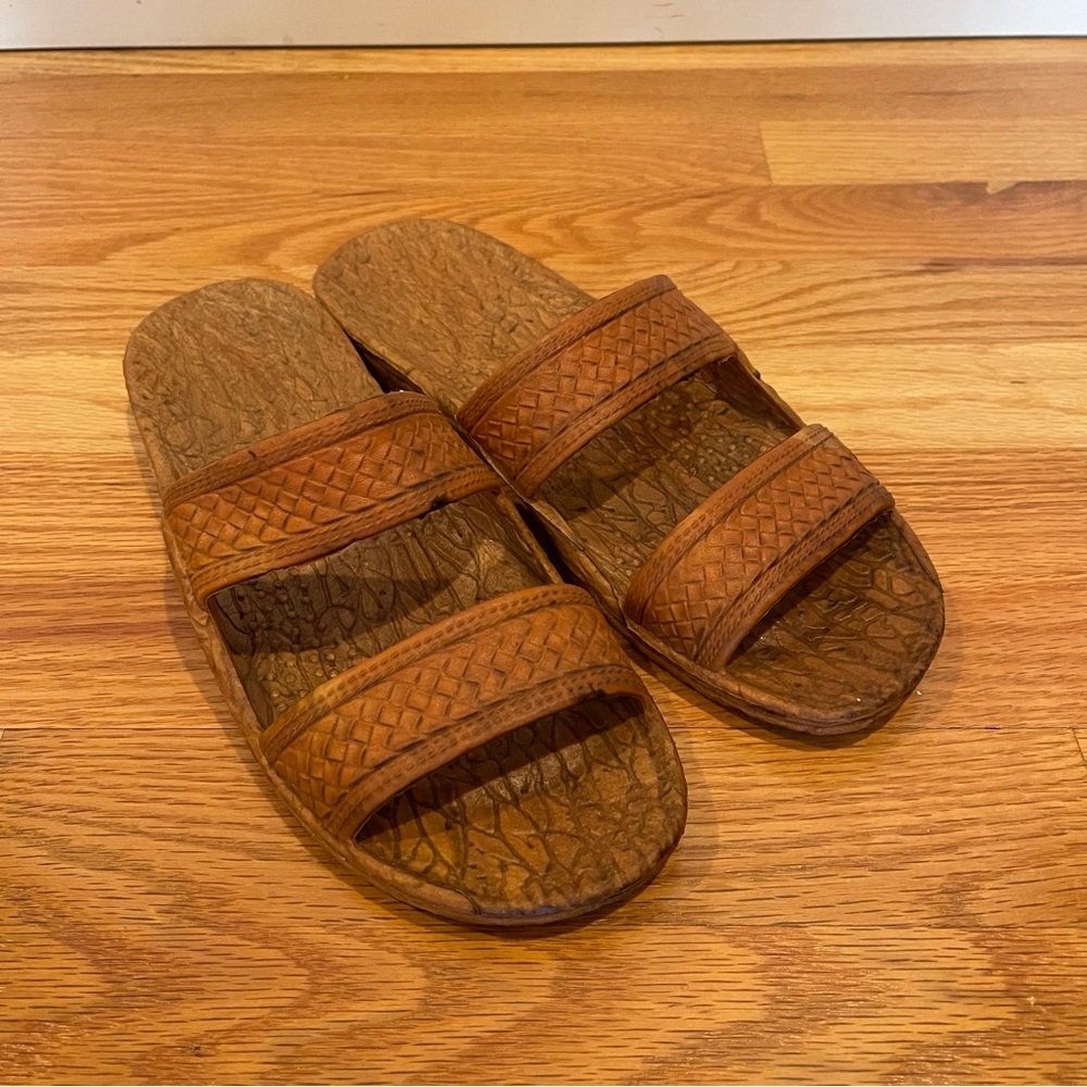 Hawaiian Pali Hawaii Jandals Brown Sandals Slippers-10